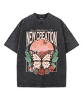 New Creation Unisex Washed Christian T-shirt Hoodie, Sweatshirt | CiraTrend.com (Image 1)