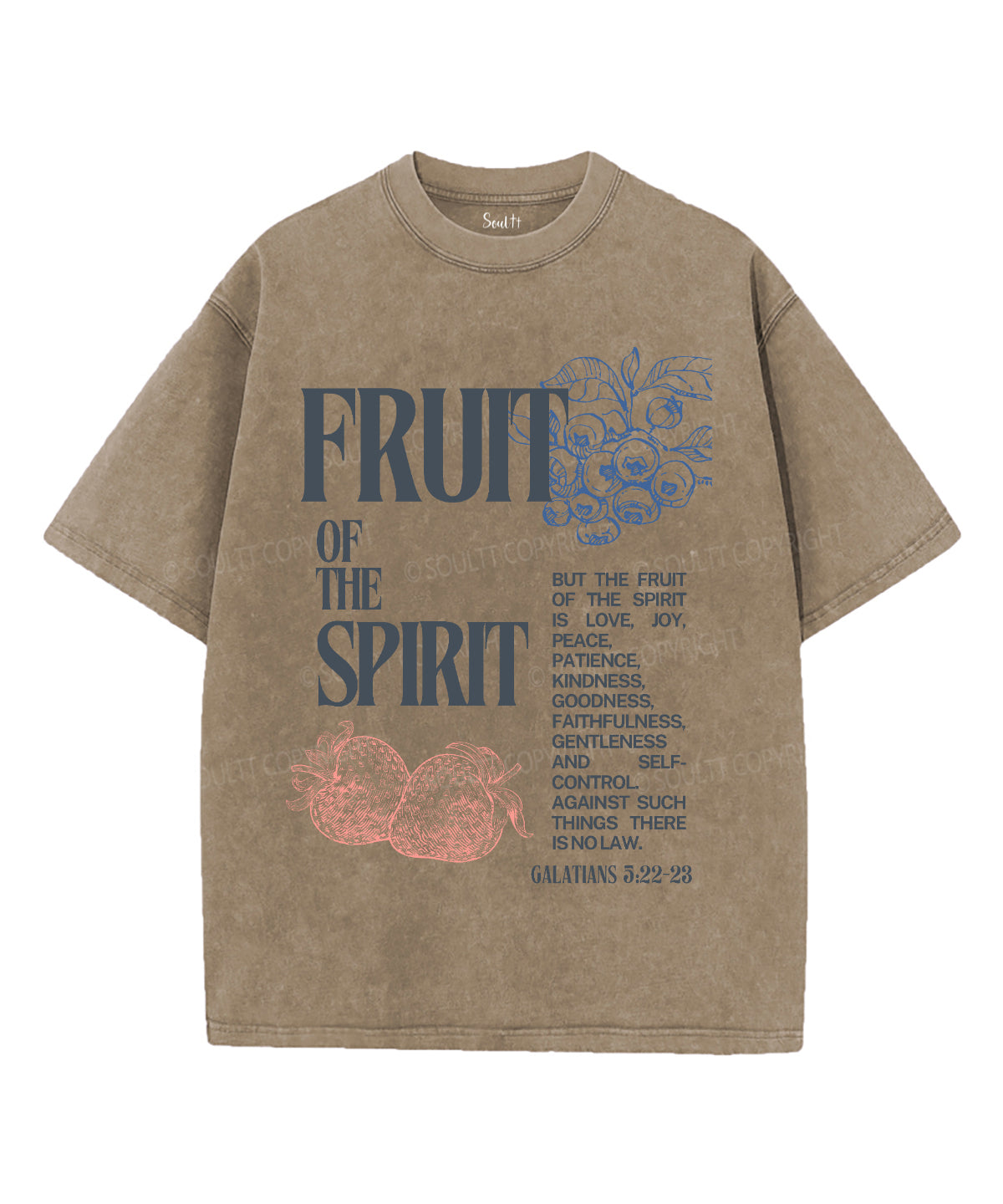 Fruit Spirit Washed Christian Style014 T-Shirts, Hoodie, Sweatshirt