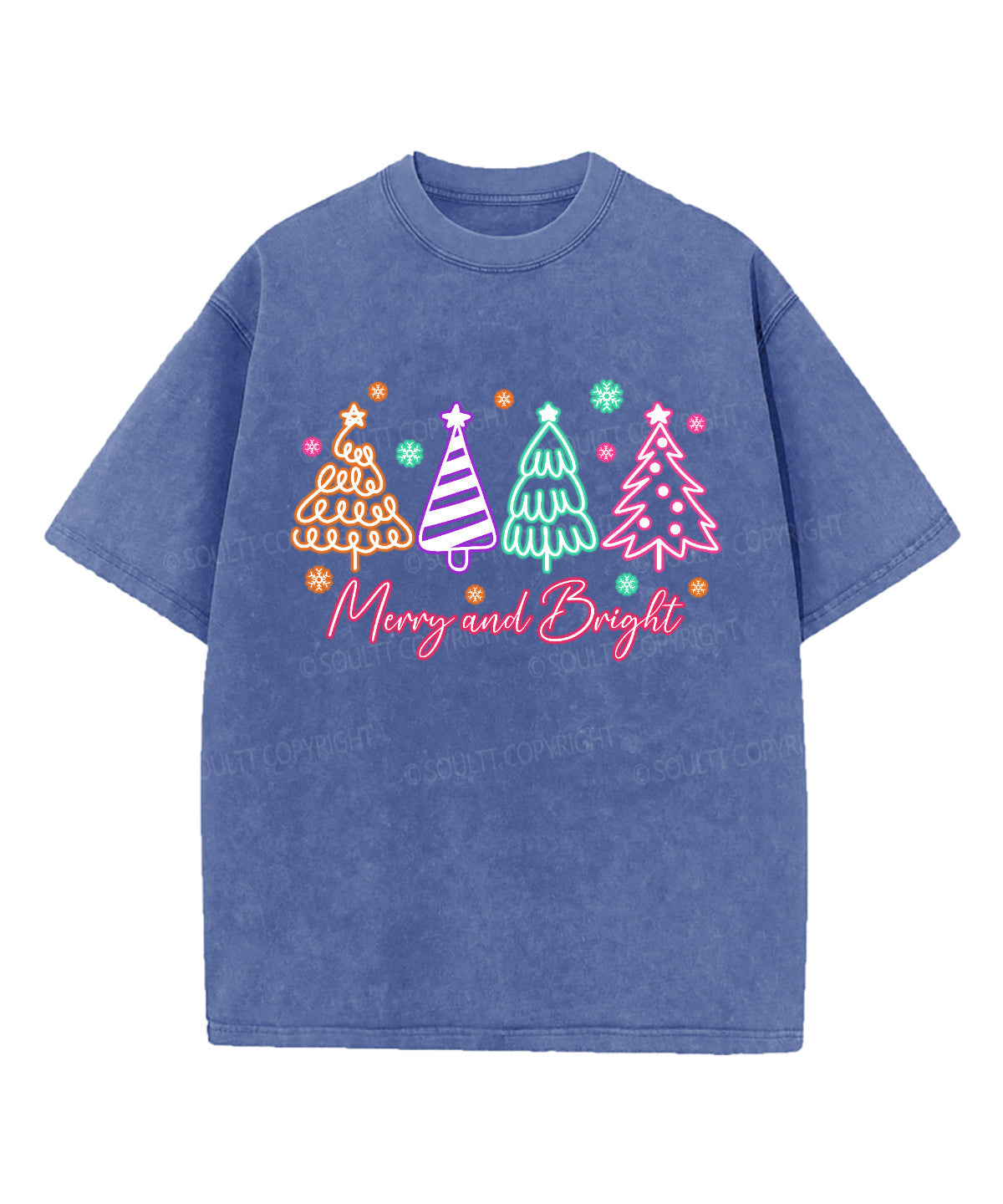 Merry And Bright Washed Christian T-shirt Style002 Hoodie, Sweatshirt | CiraTrend.com (Image 2)