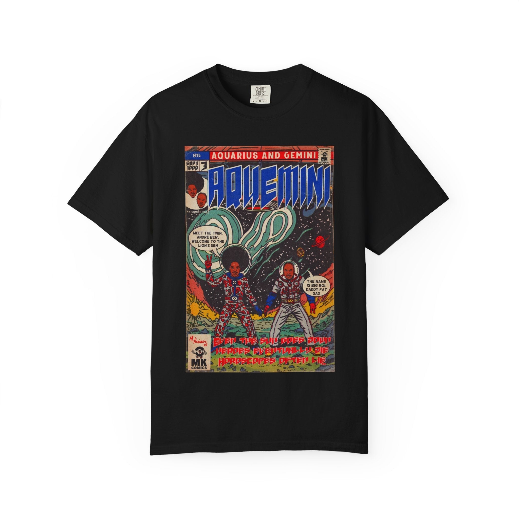 Aquemini Comic Book Art Comfort Colors T-Shirts, Hoodie, Sweatshirt