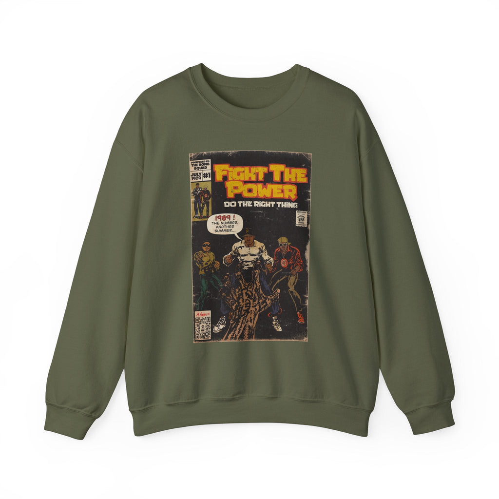 Fight The Power -  Unisex Heavy BlendÃ¢â€žÂ¢ Crewneck Sweatshirt T-Shirts, Hoodie | CiraTrend.com (Image 2)
