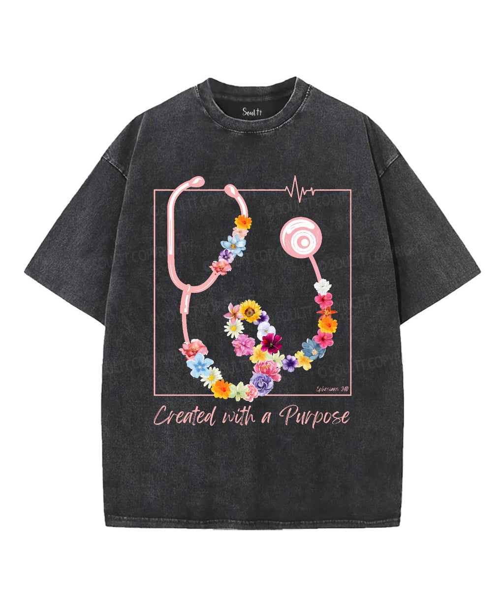 Created Purpose Washed Christian T-Shirts, Hoodie, Sweatshirt