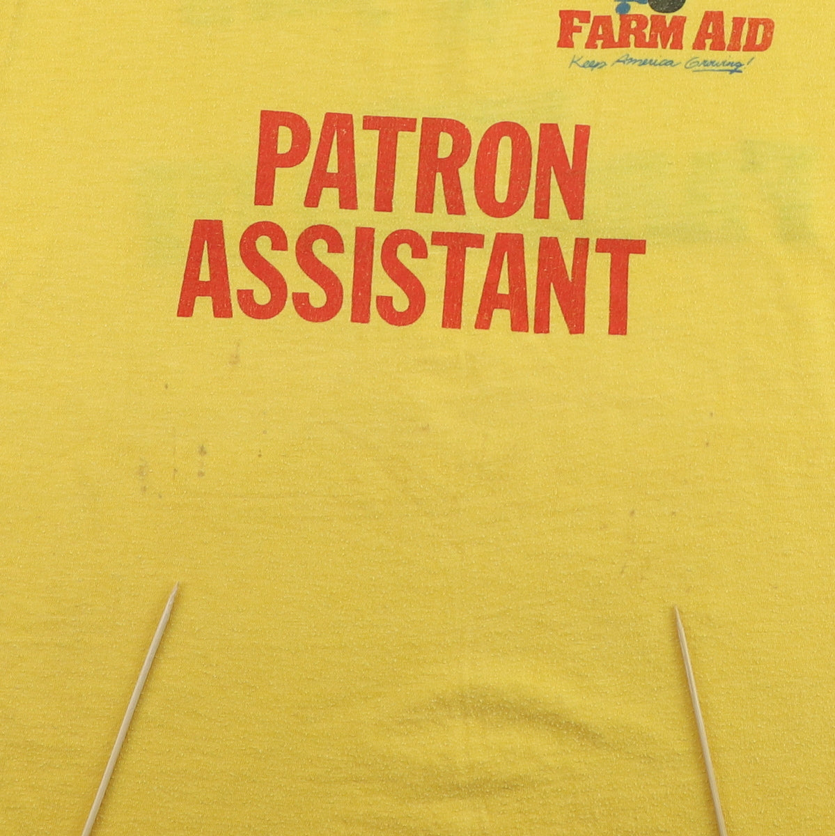 1980s Farm Aid Patron Assistant Concert Shirt Style001