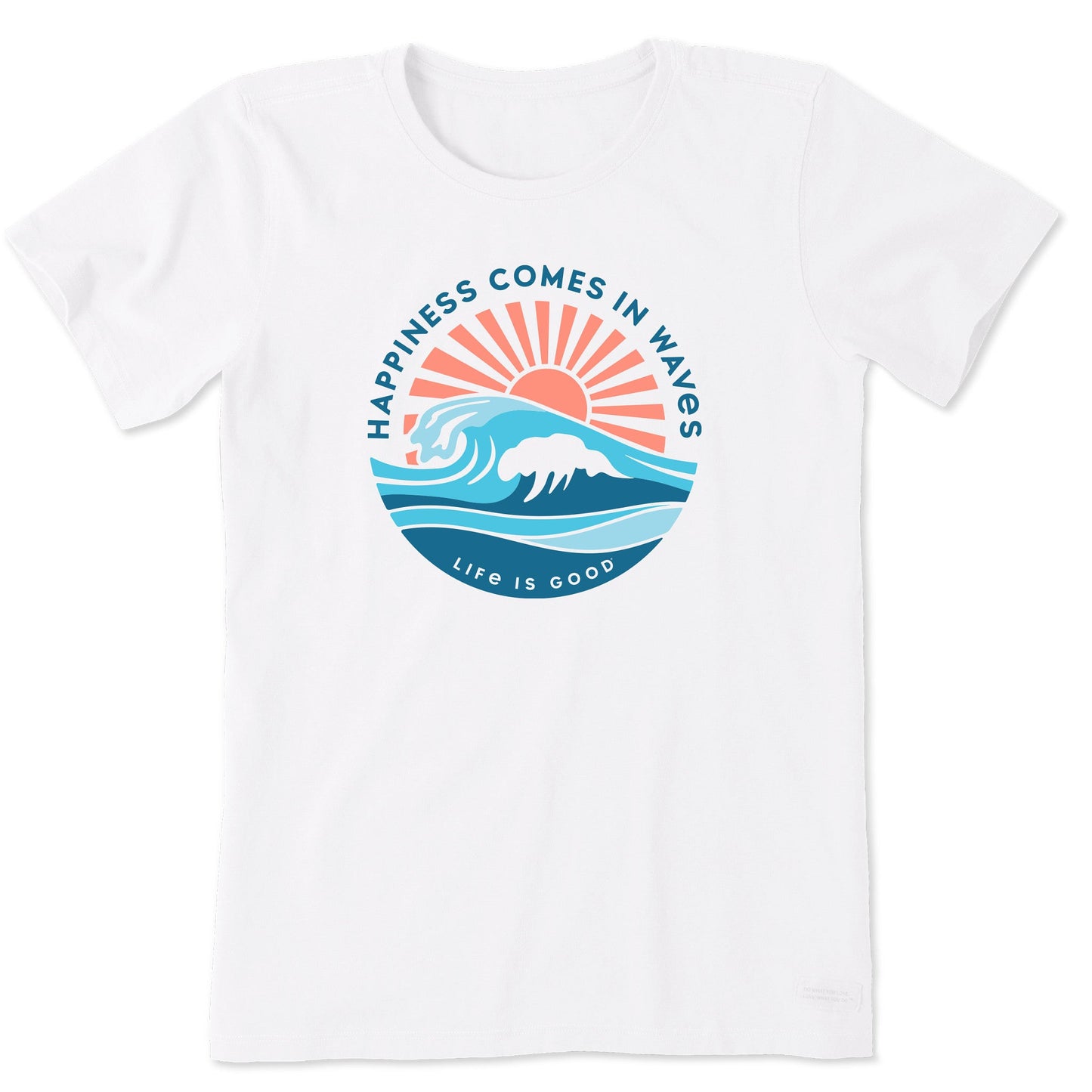 Women's Happy Waves Short Sleeve Crusher Tee