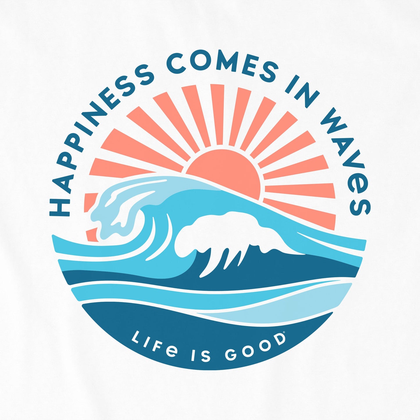 Women's Happy Waves Short Sleeve Crusher Tee