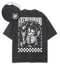 Fatherhood Double Sided Unisex Washed Christian T-shirt Hoodie, Sweatshirt | CiraTrend.com (Image 1)