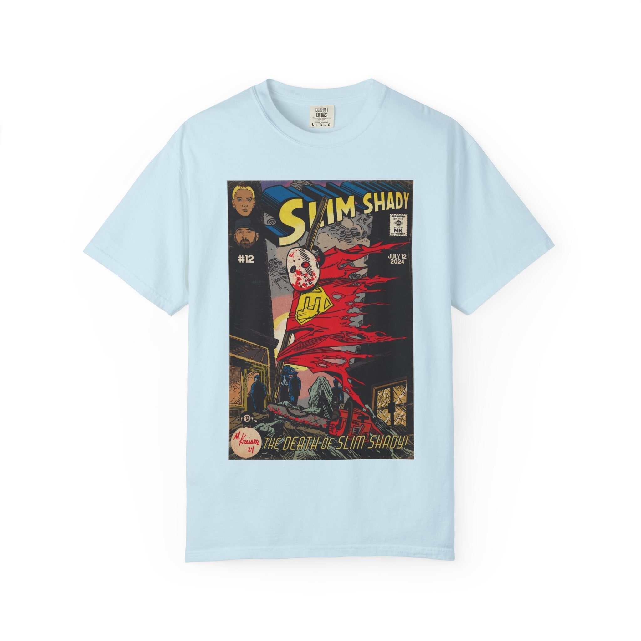 Death of Slim Shady - Unisex Comfort Colors T-shirt Hoodie, Sweatshirt | CiraTrend.com (Image 2)