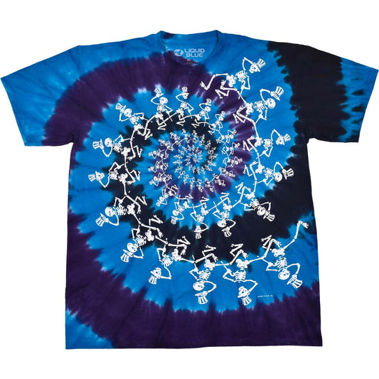 GRATEFUL DEAD T-Shirt, Spiral Skeletons Style001