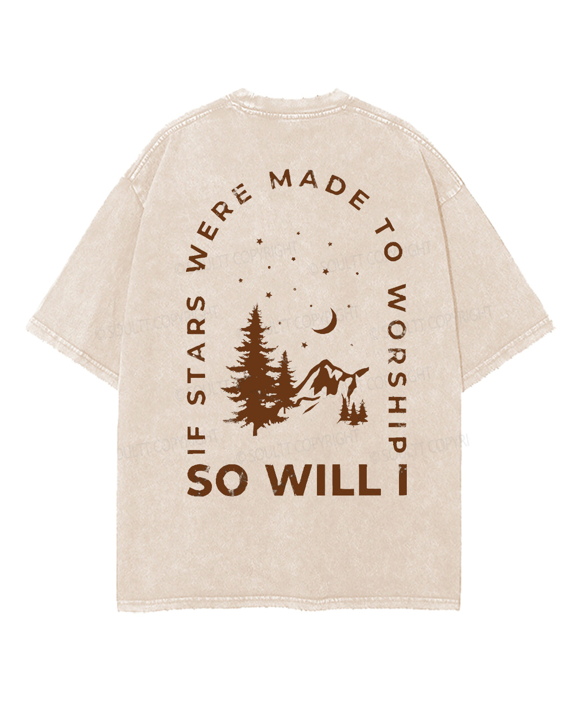If The Stars Were Made To Worship Double Sided Unisex Washed Christian T-shirt Style002 Hoodie, Sweatshirt (Image 4)