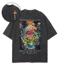 Ukiyo-e God Turns Double Sided Washed Christian T-shirt Hoodie, Sweatshirt | CiraTrend.com (Image 1)