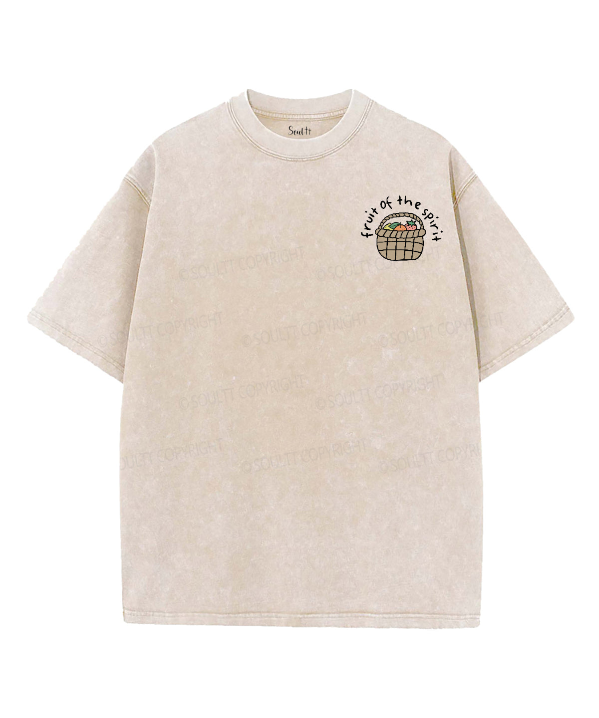 Fruit Of The Spirit Double Sided Washed Christian T-shirt Style001 Hoodie, Sweatshirt | CiraTrend.com (Image 2)