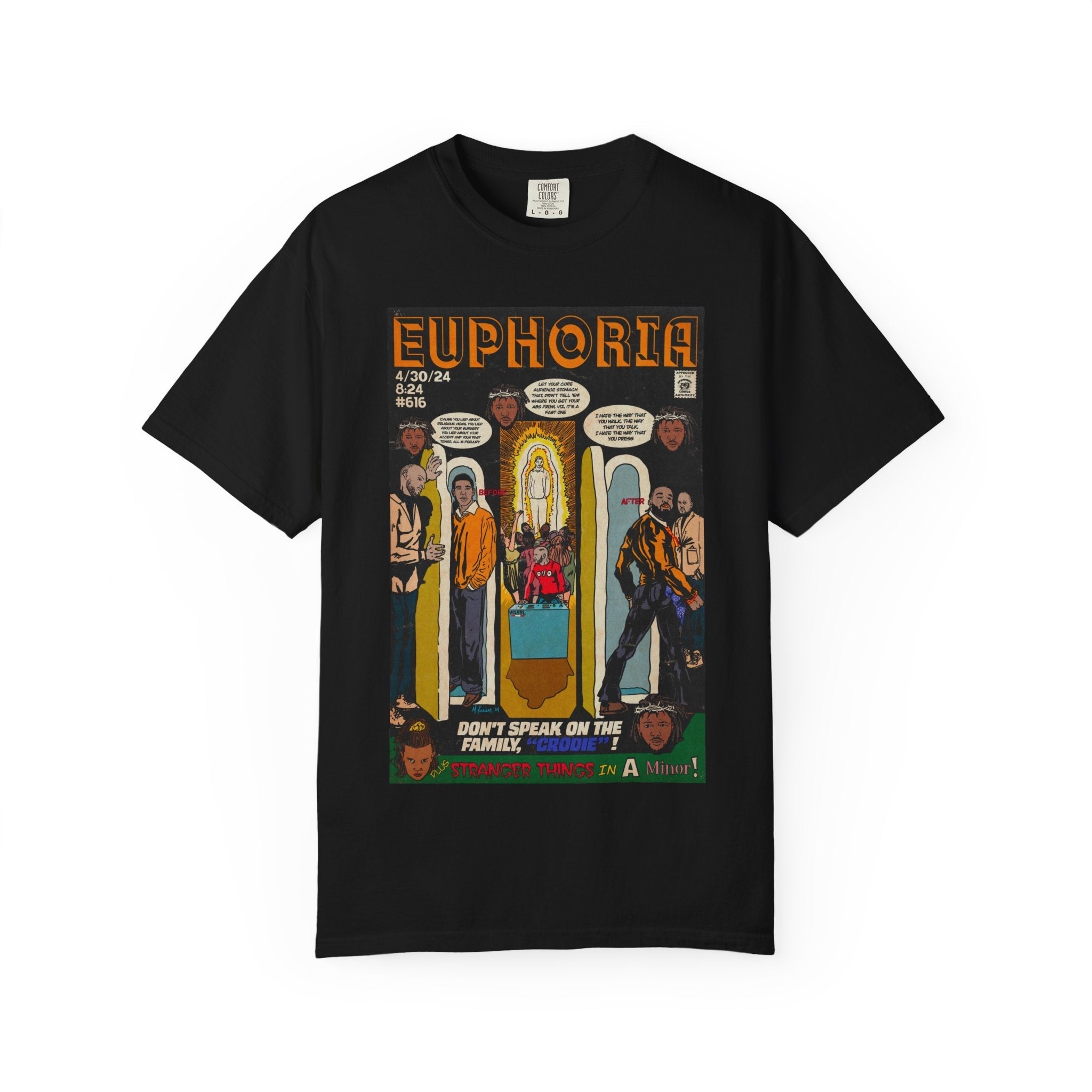 Euphoria - Unisex Comfort Colors T-shirt Hoodie, Sweatshirt | CiraTrend.com (Image 2)