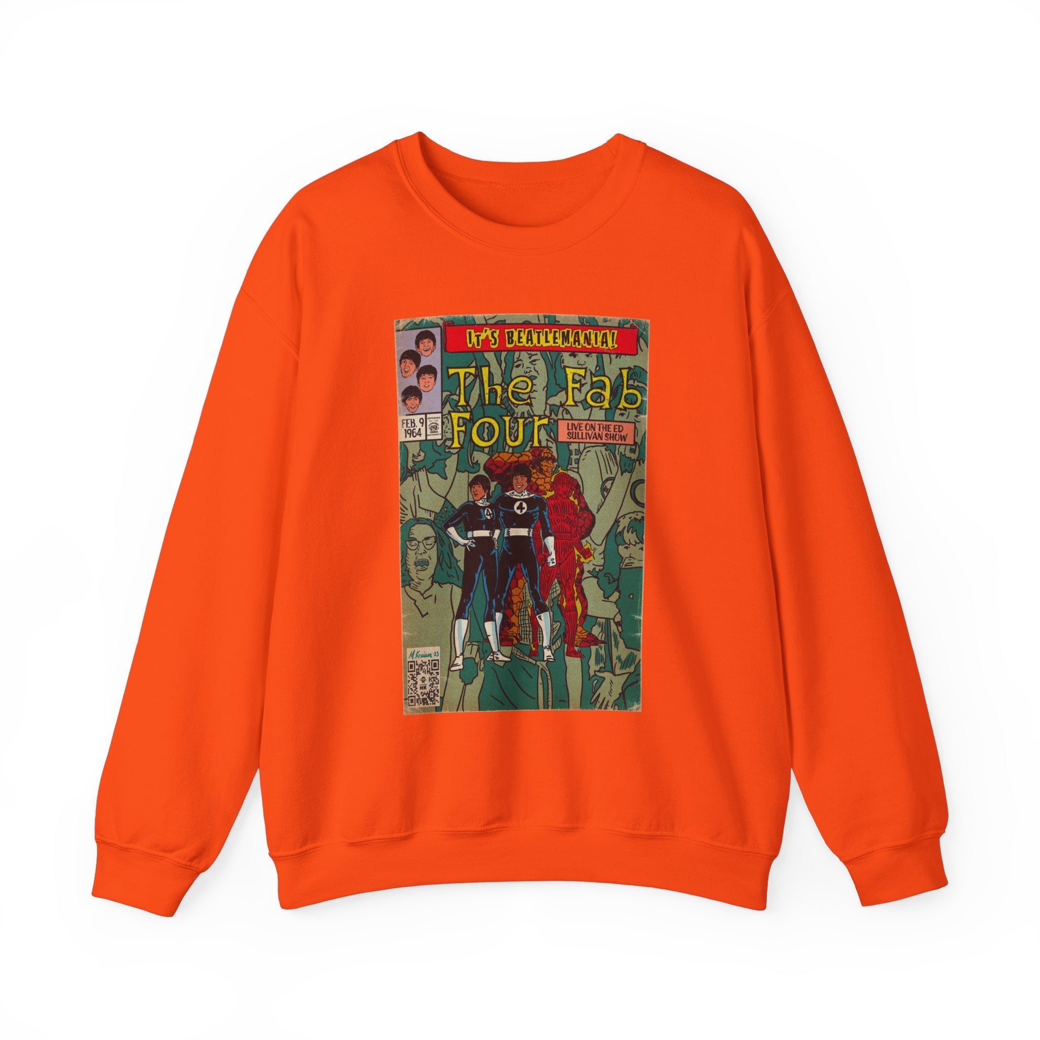 Beatlemania -  Unisex Heavy BlendÃ¢â€žÂ¢ Crewneck Sweatshirt T-Shirts, Hoodie | CiraTrend.com (Image 5)