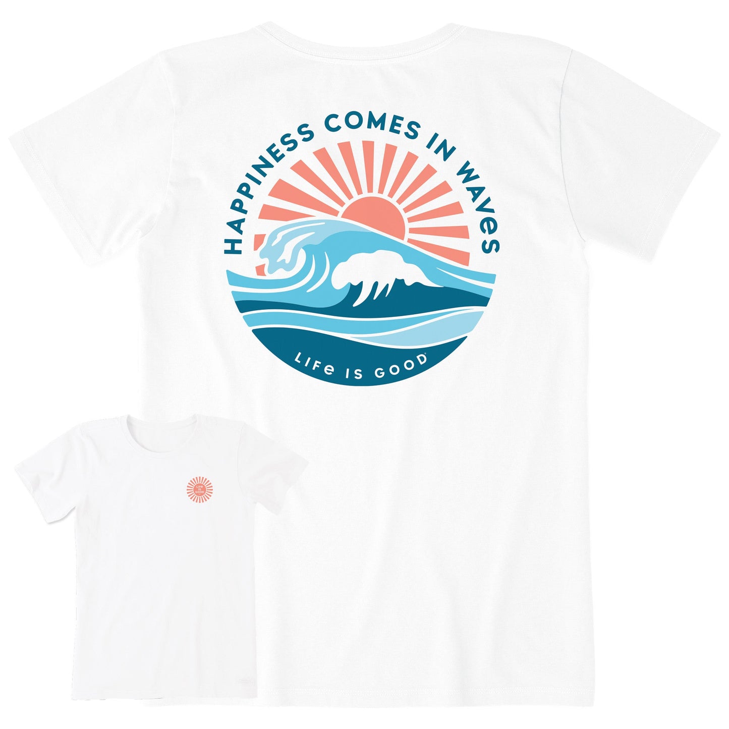 Women's Happy Waves Short Sleeve Tee