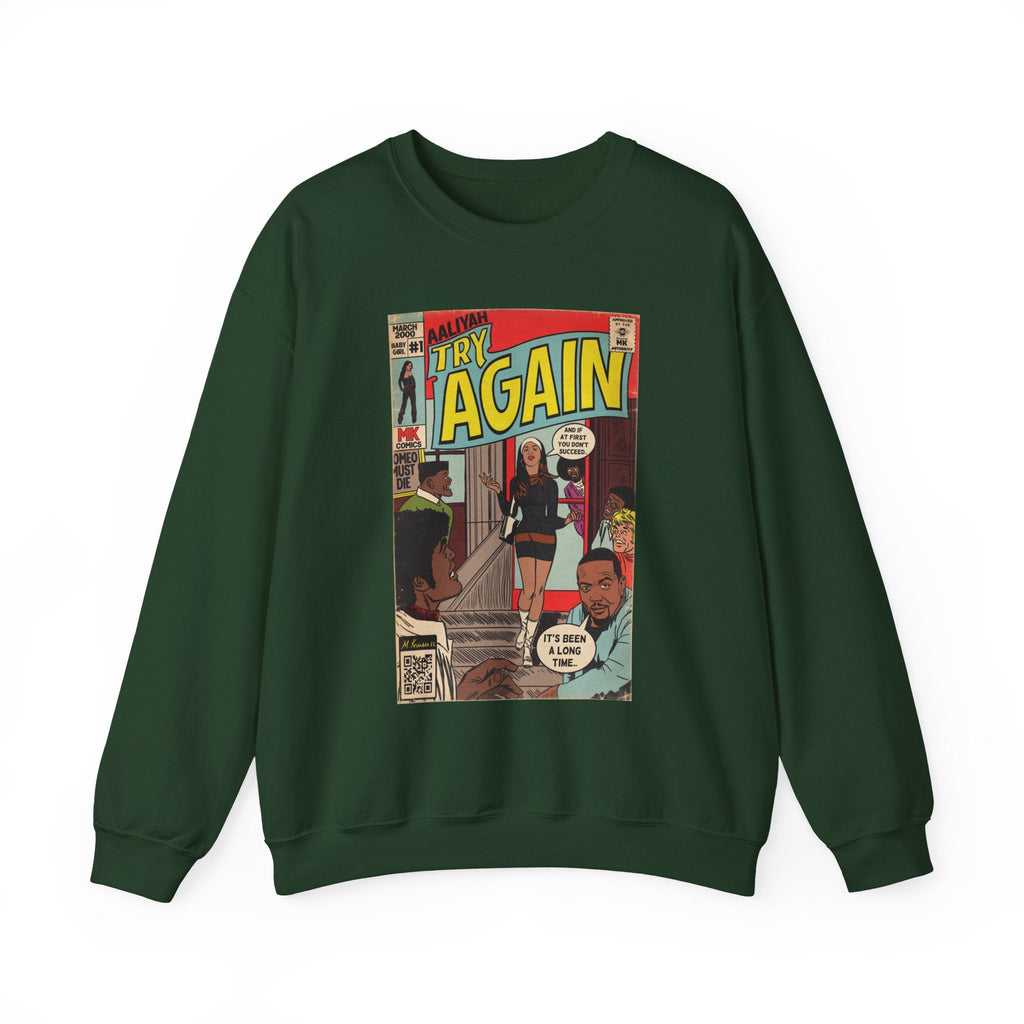 Try Again - Unisex Heavy BlendÃ¢â€žÂ¢ Crewneck Sweatshirt T-Shirts, Hoodie | CiraTrend.com (Image 3)