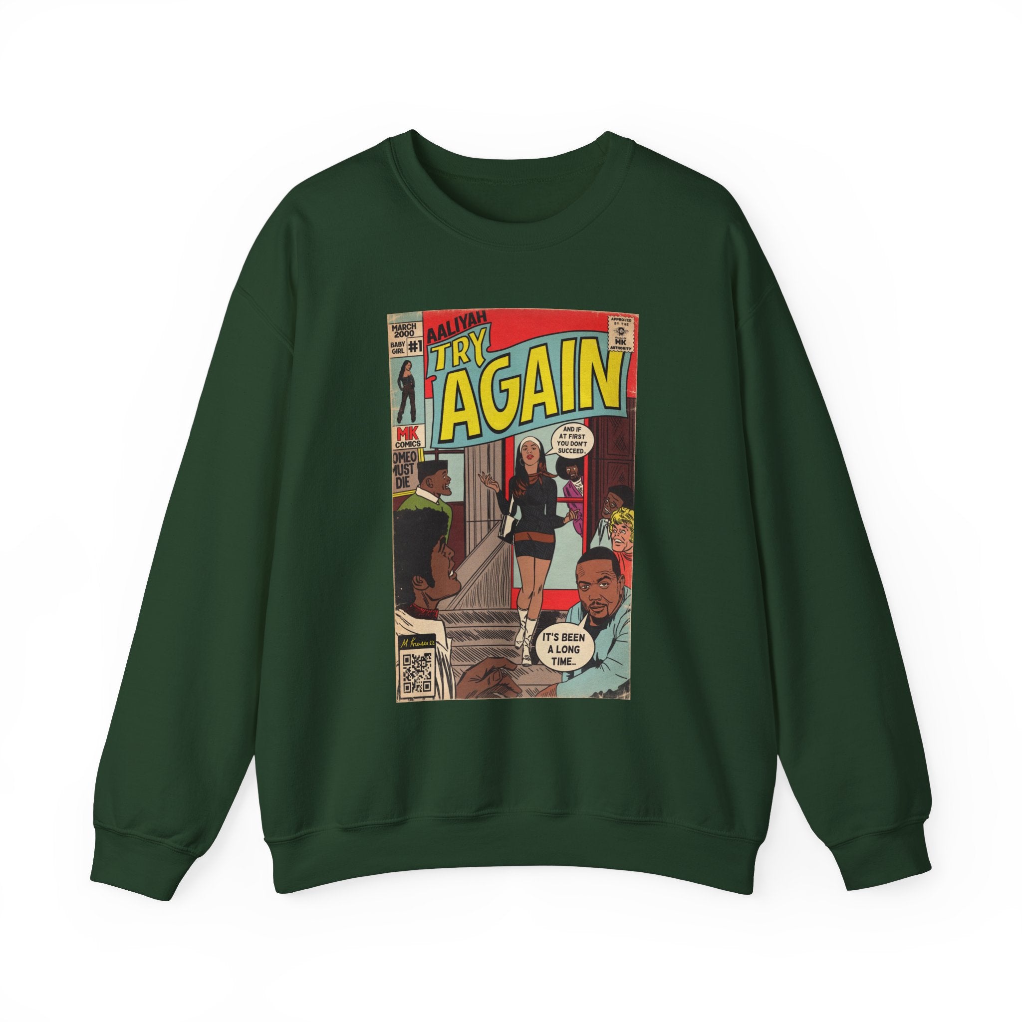 Try Again - Unisex Heavy BlendÃ¢â€žÂ¢ Crewneck Sweatshirt T-Shirts, Hoodie | CiraTrend.com (Image 3)