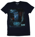 Doctor Who & the Daleks Mens T-Shirt - Darkened Wooded Call Box Image Hoodie, Sweatshirt | CiraTrend.com