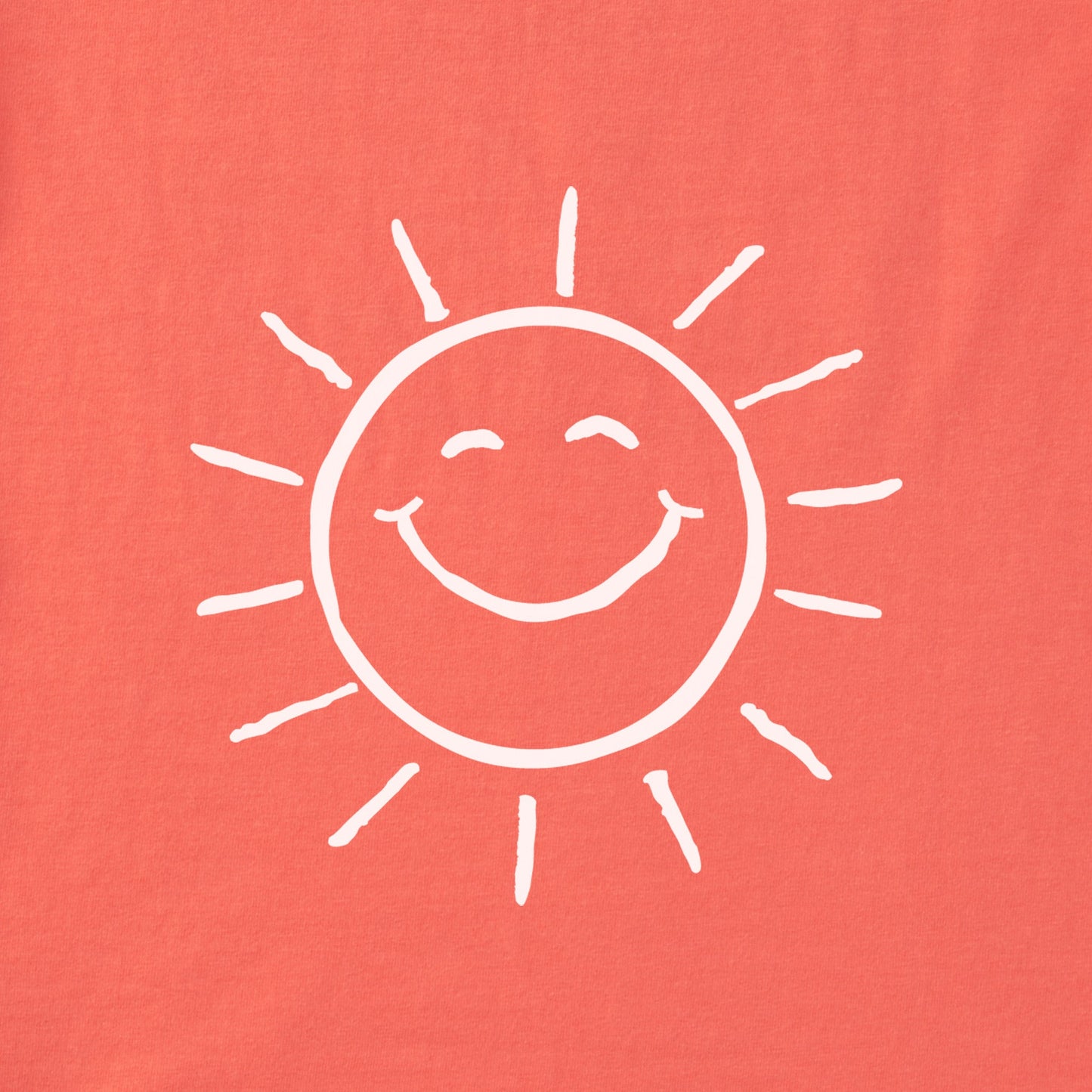 Women's Lil' Happy Sunshine Short Sleeve Crusher Boxy Tee