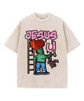 Jesus Love U Unisex Washed Christian T-shirt Hoodie, Sweatshirt | CiraTrend.com (Image 1)
