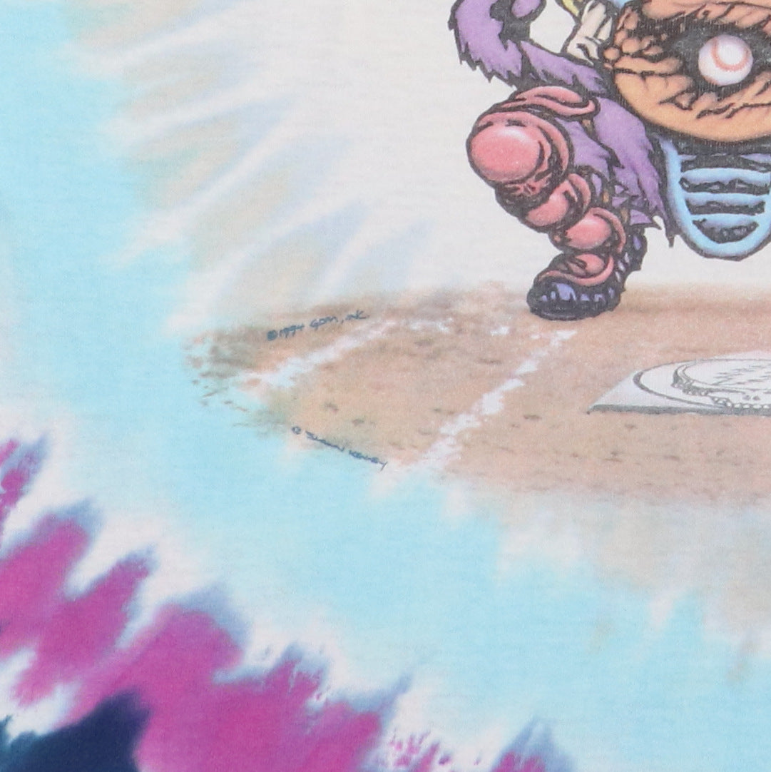 1994 Grateful Dead Steal Your Base Liquid Blue Tie Dye Shirt Style001