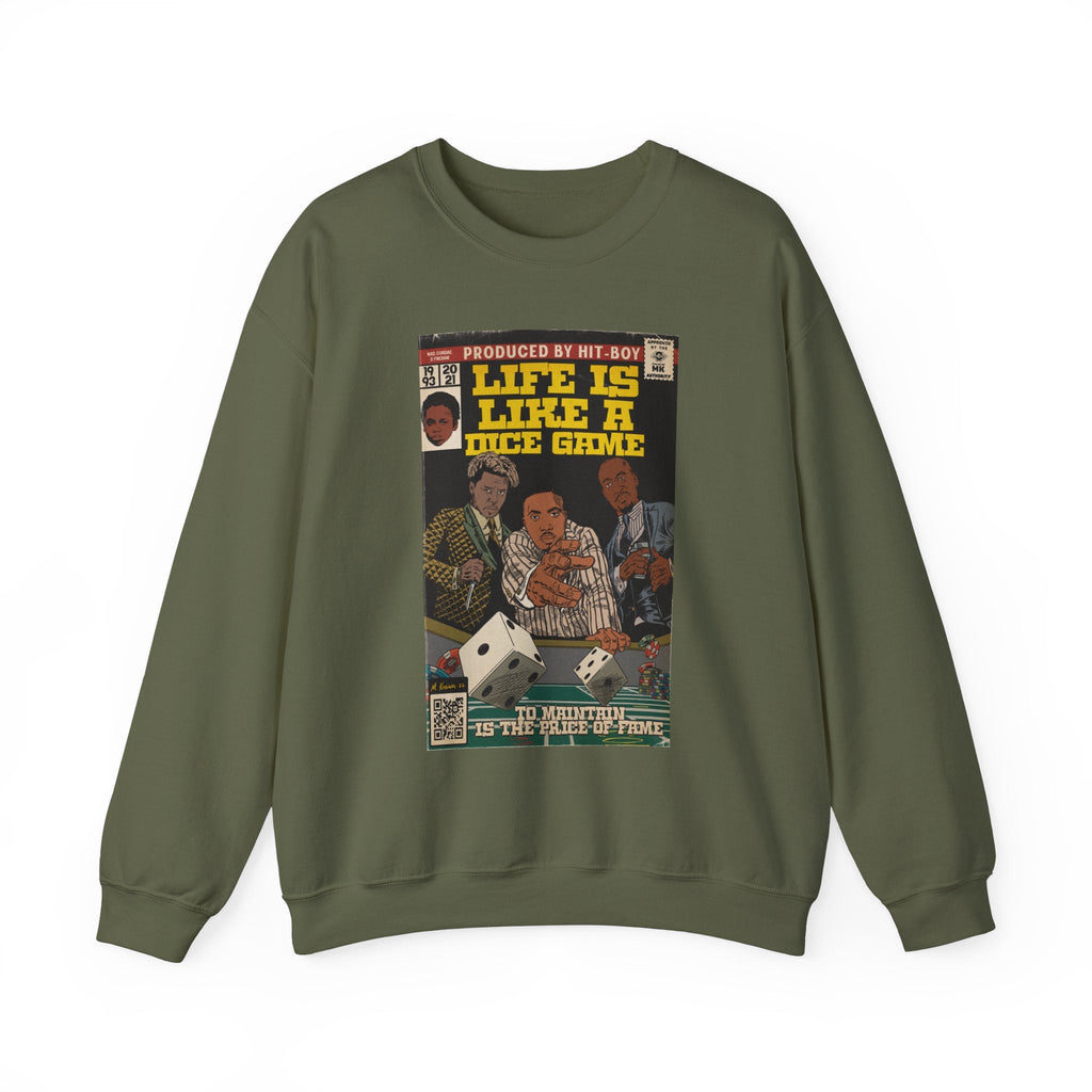 Life Is Like A Dice Game - Unisex Heavy BlendÃ¢â€žÂ¢ Crewneck Sweatshirt T-Shirts, Hoodie | CiraTrend.com (Image 2)