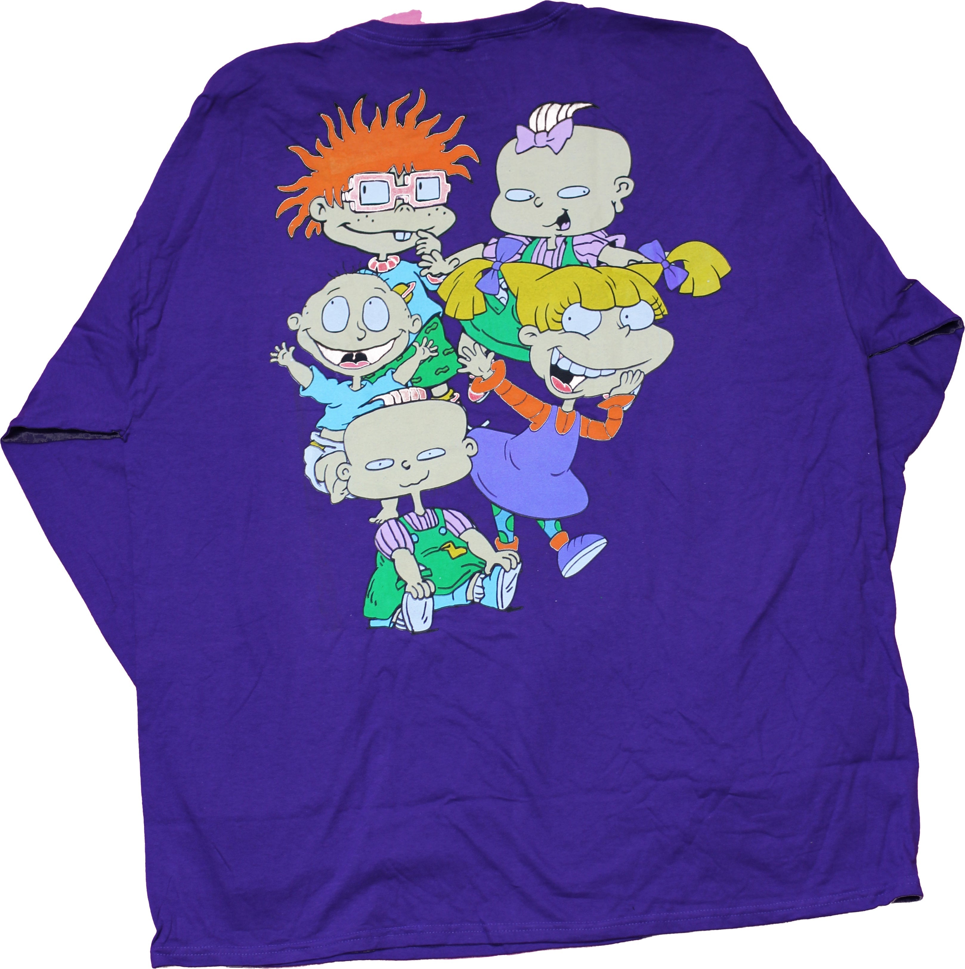 Rugrats Mens Long Sleeve T-shirt -Baby's Gotta Do Group Back Hoodie, Sweatshirt | CiraTrend.com (Image 2)