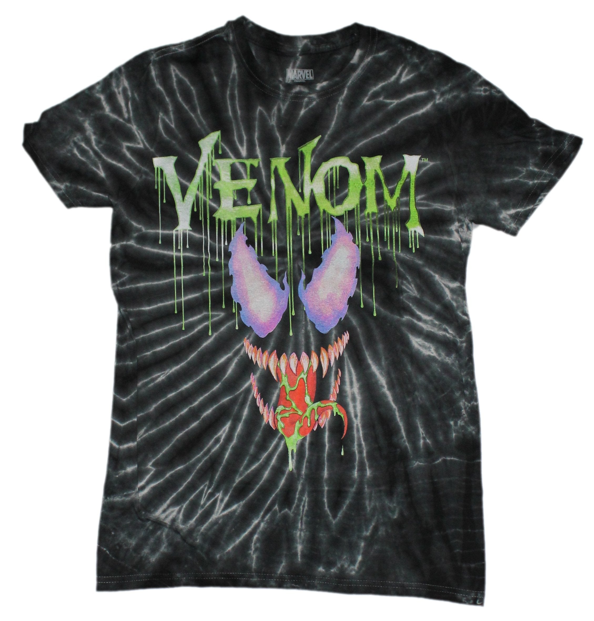 Venom Mens T-Shirt -  Face Under Dripping Green Logo Hoodie, Sweatshirt | CiraTrend.com
