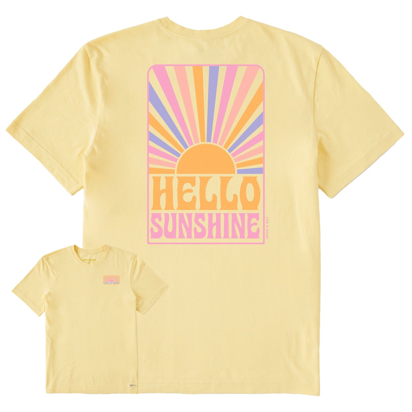 Men's Hello Sunshine Retro Short Sleeve Crusher Tee