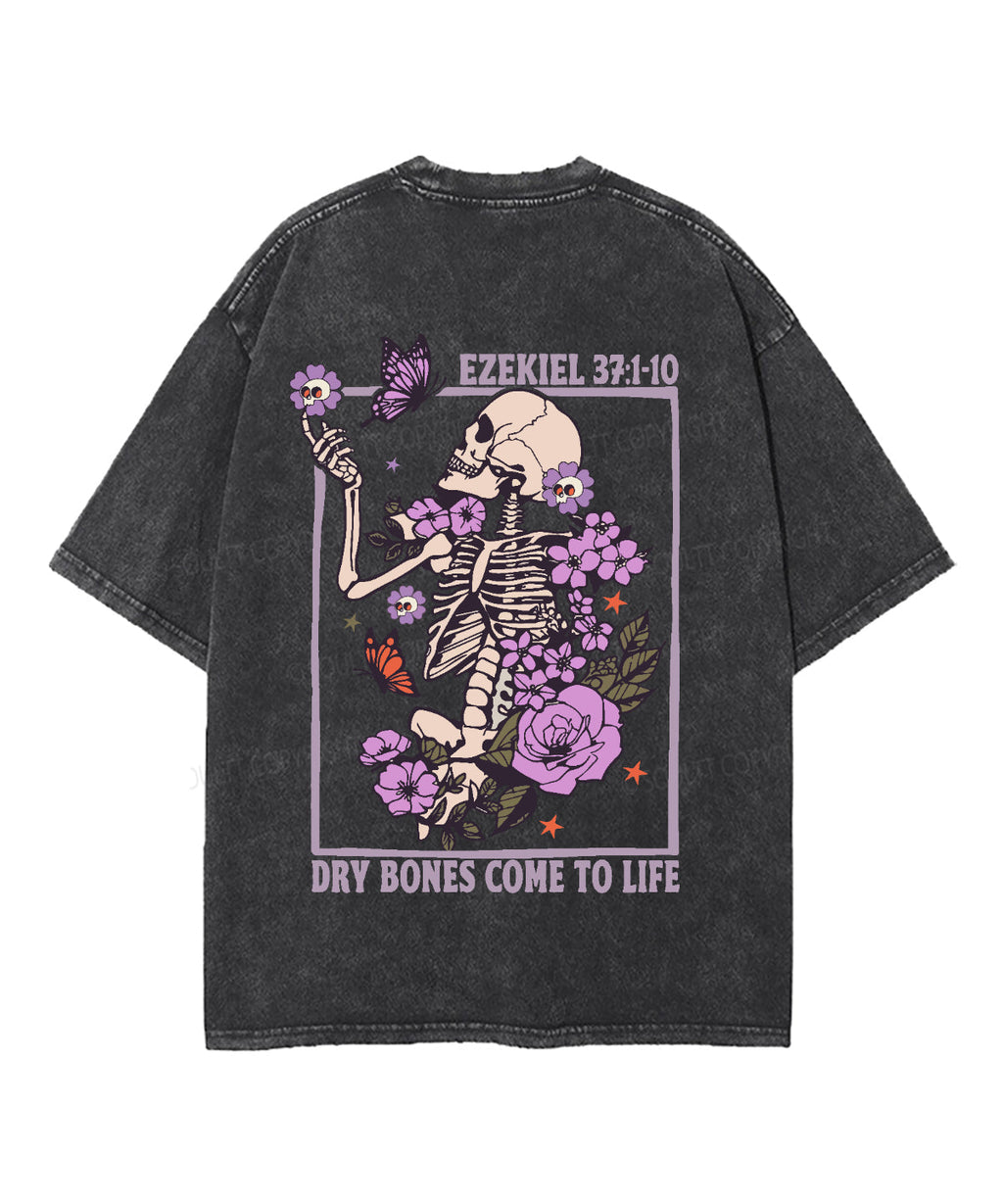 Dry Bones Come To Life Double Sided Unisex Washed Christian T-shirt Hoodie, Sweatshirt | CiraTrend.com (Image 3)