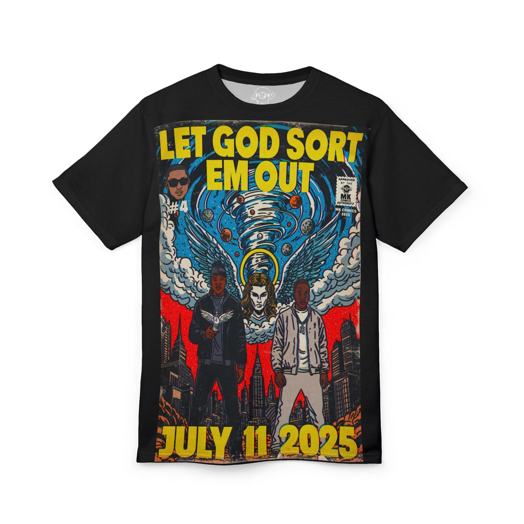 Let God Sort Em Out - Unisex Cut & Sew Tee (AOP) Hoodie, Sweatshirt | CiraTrend.com (Image 1)