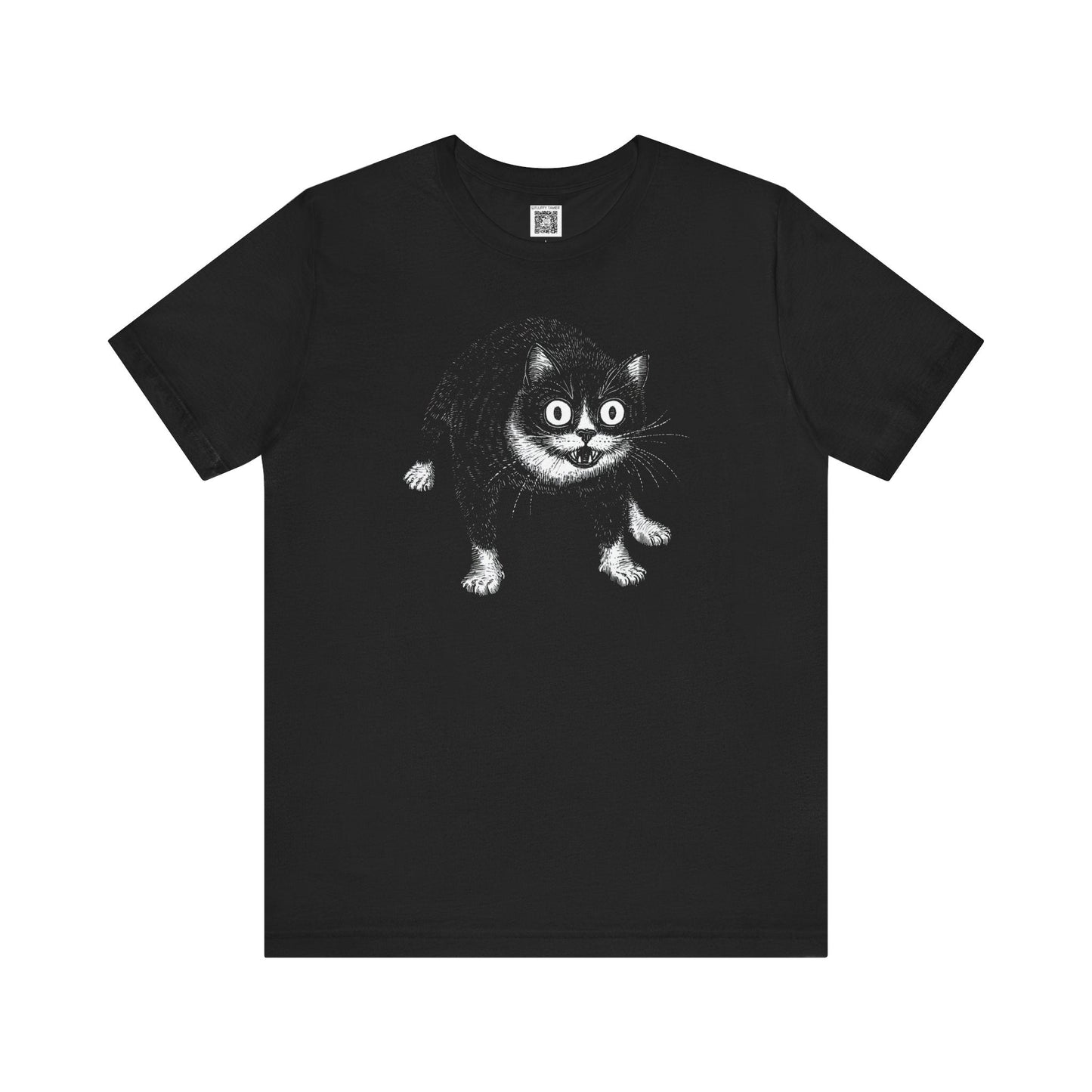 Whimsical Cat Graphic Tee Style063