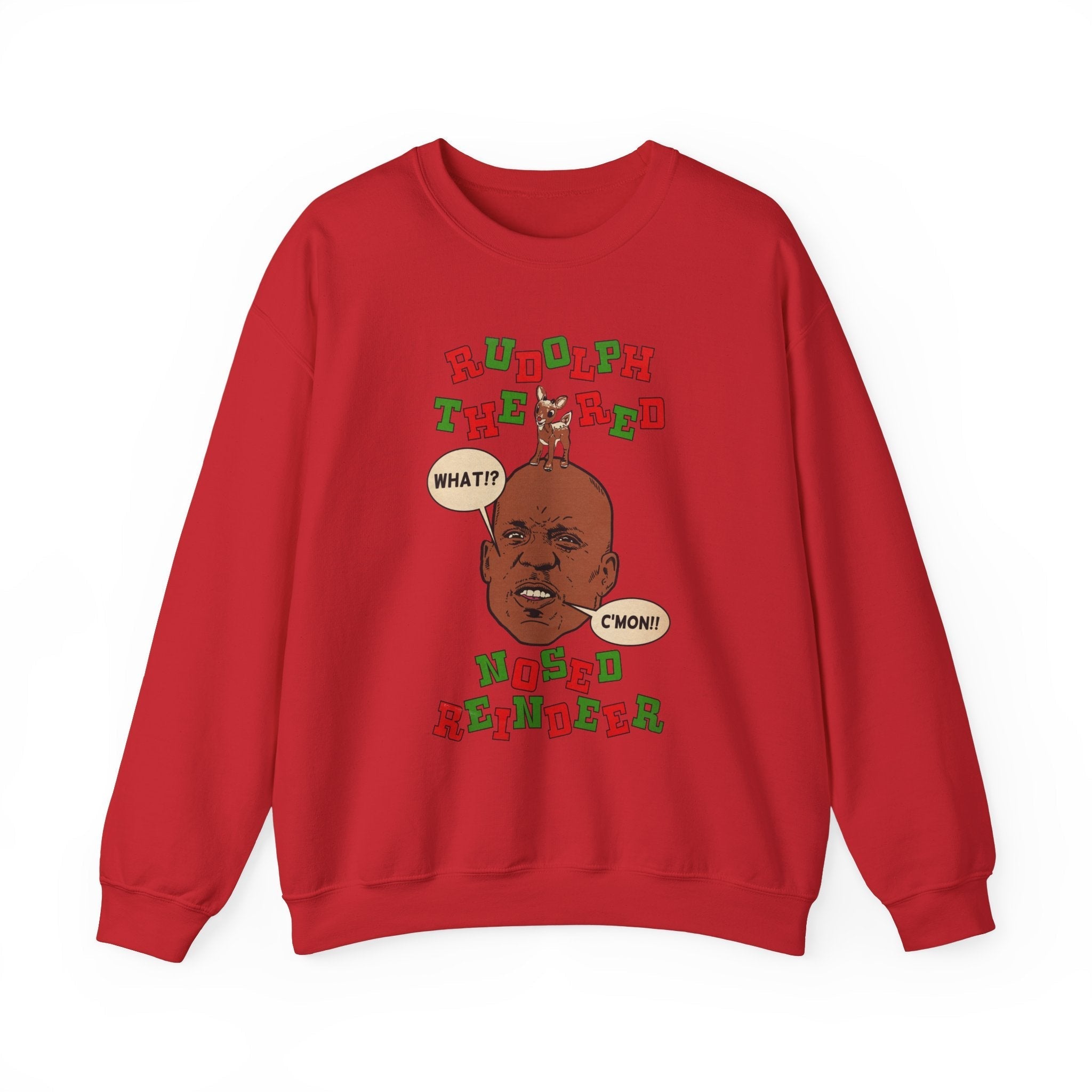 DMX - Rudolph - Christmas- Unisex Heavy BlendÃ¢â€žÂ¢ Crewneck Sweatshirt T-Shirts, Hoodie | CiraTrend.com (Image 3)