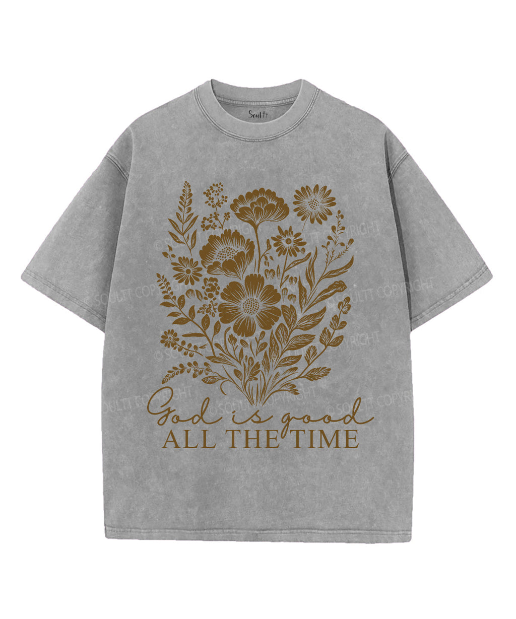 All the Time Unisex Washed Christian T-shirt Hoodie, Sweatshirt | CiraTrend.com (Image 3)