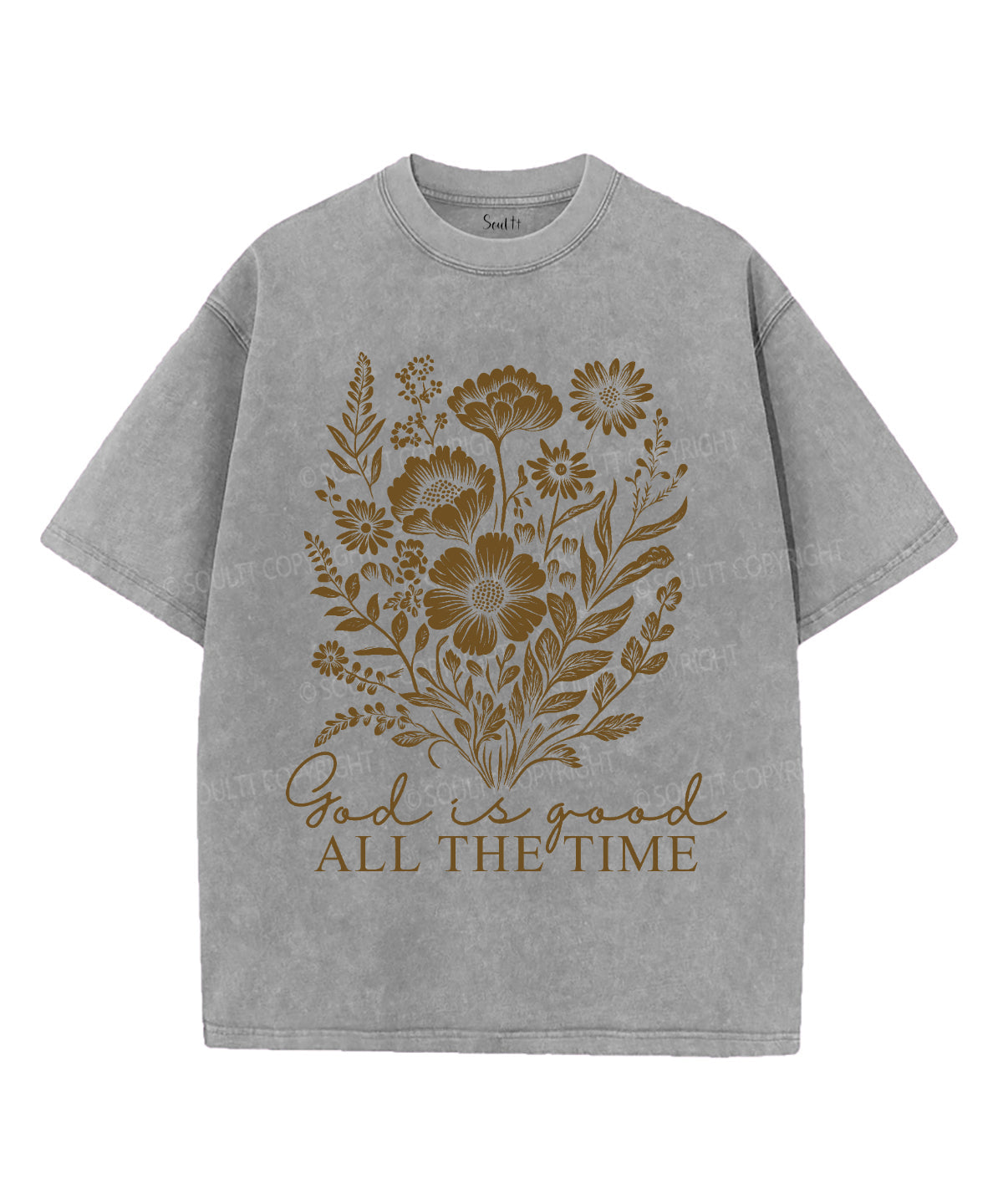 All the Time Unisex Washed Christian T-shirt Hoodie, Sweatshirt | CiraTrend.com (Image 3)