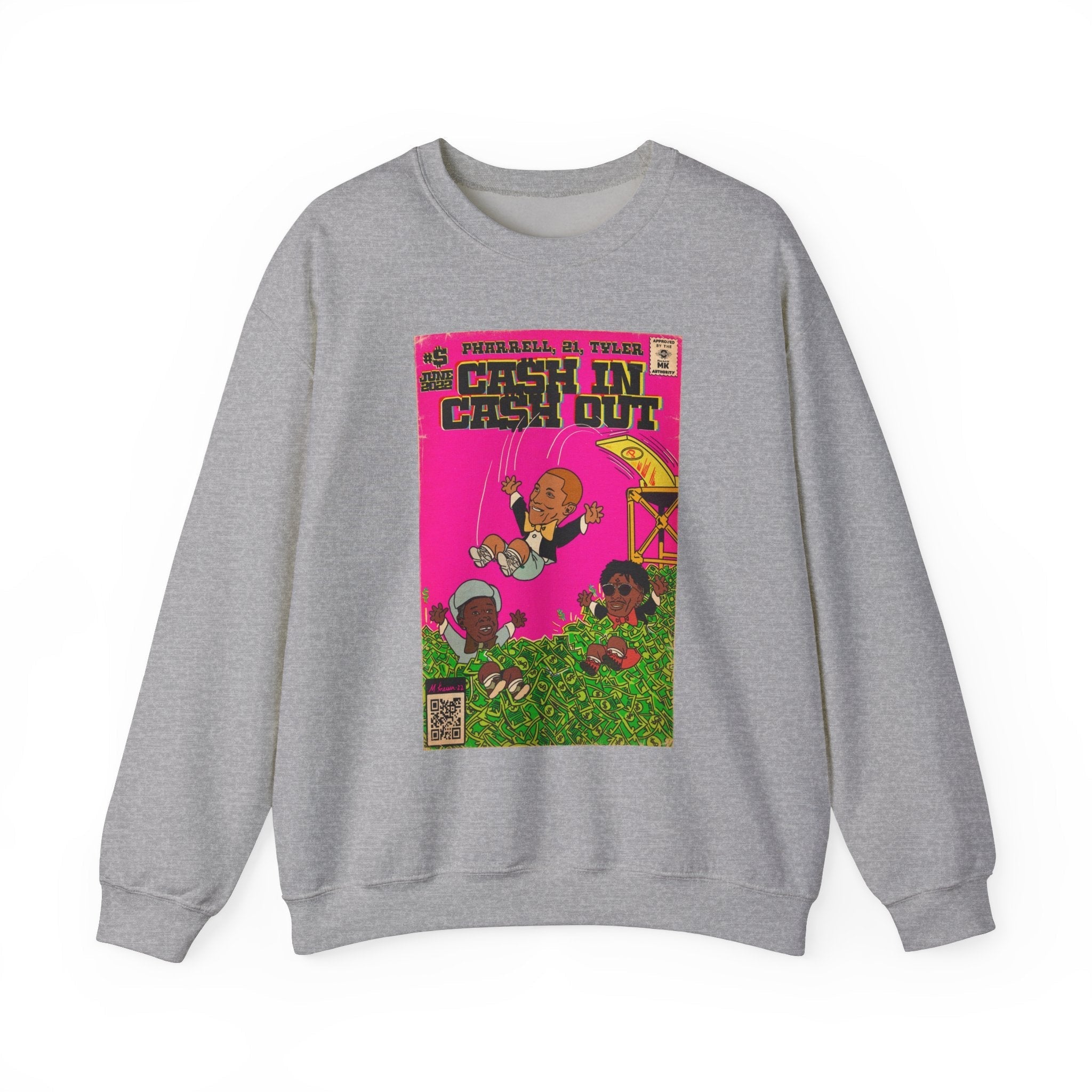 Cash In Cash Out - Unisex Heavy BlendÃ¢â€žÂ¢ Crewneck Sweatshirt T-Shirts, Hoodie | CiraTrend.com (Image 2)