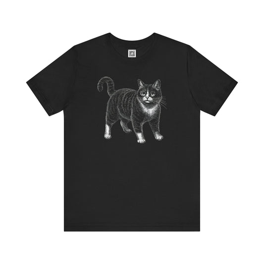 Vintage Cat Graphic T-Shirt Style002