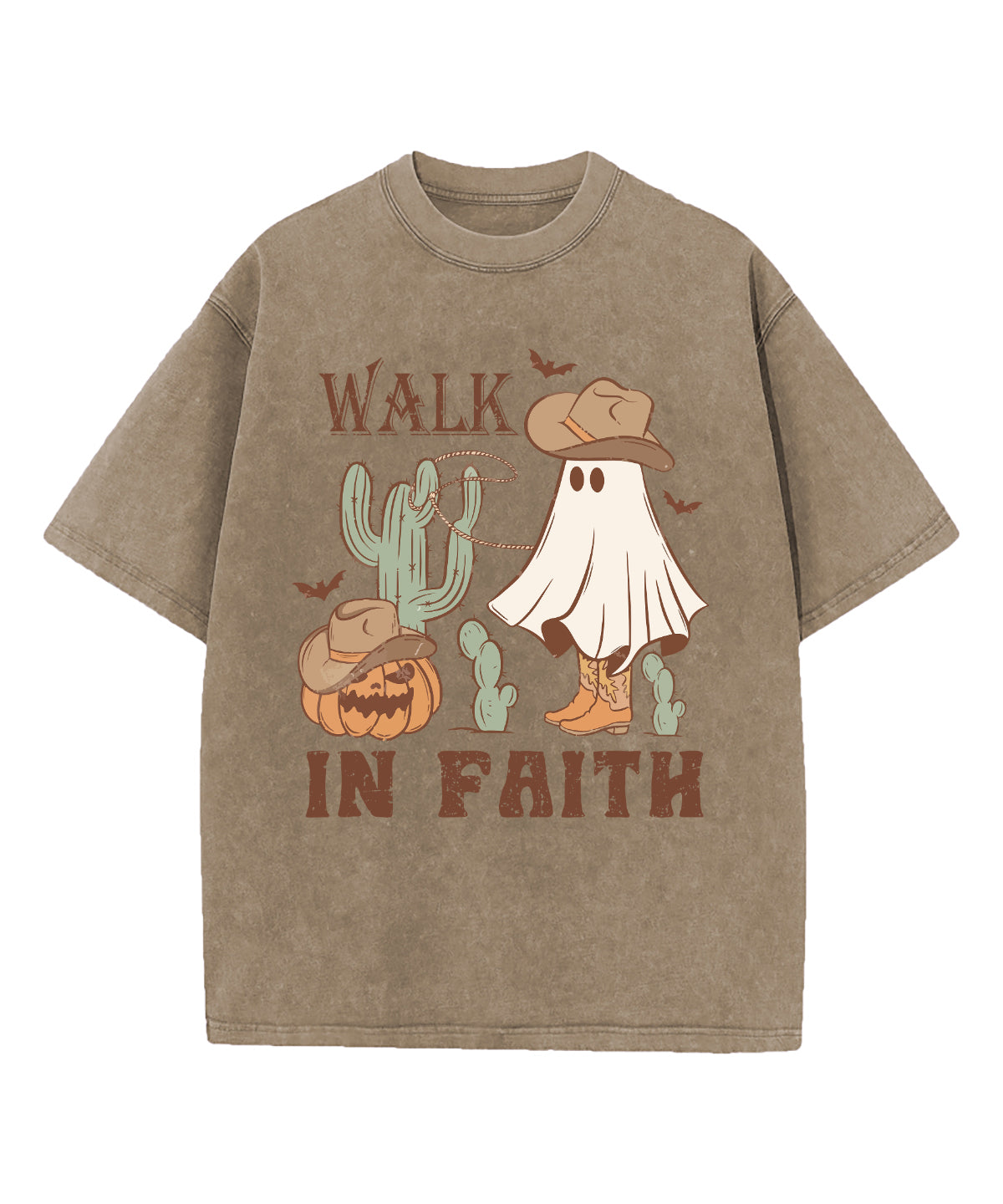 Walk In Faith Washed Christian T-shirt Hoodie, Sweatshirt | CiraTrend.com (Image 5)