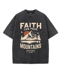 Faith Can Move Mountains Unisex Washed Christian T-shirt Style001 Hoodie, Sweatshirt | CiraTrend.com (Image 1)