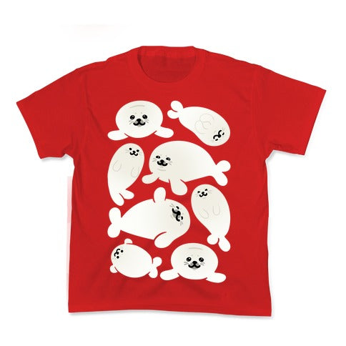 Baby Seals Pattern Study Kid's Tee