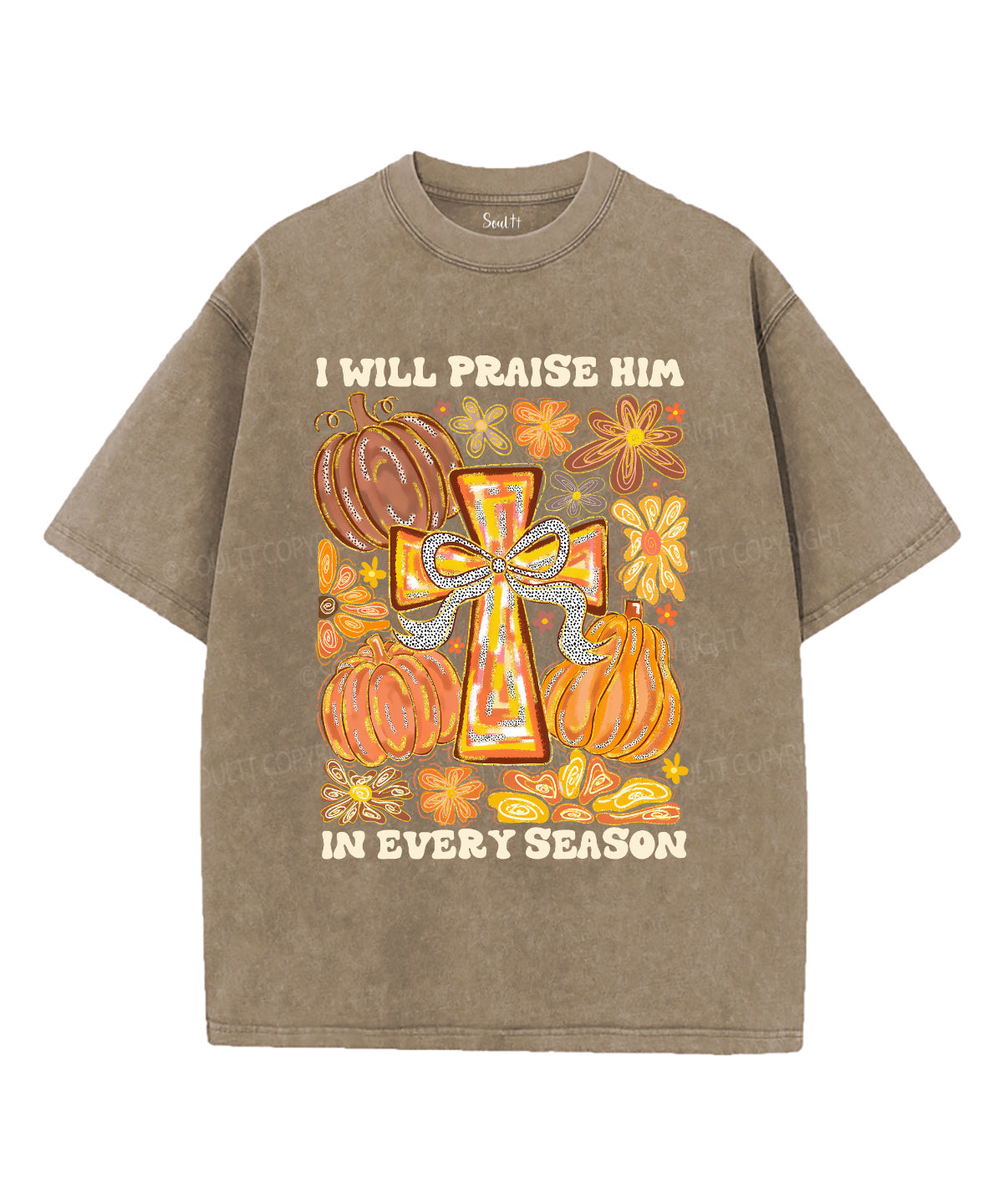 I Will Praise Him Unisex Washed Christian T-shirt Style001 Hoodie, Sweatshirt | CiraTrend.com (Image 5)