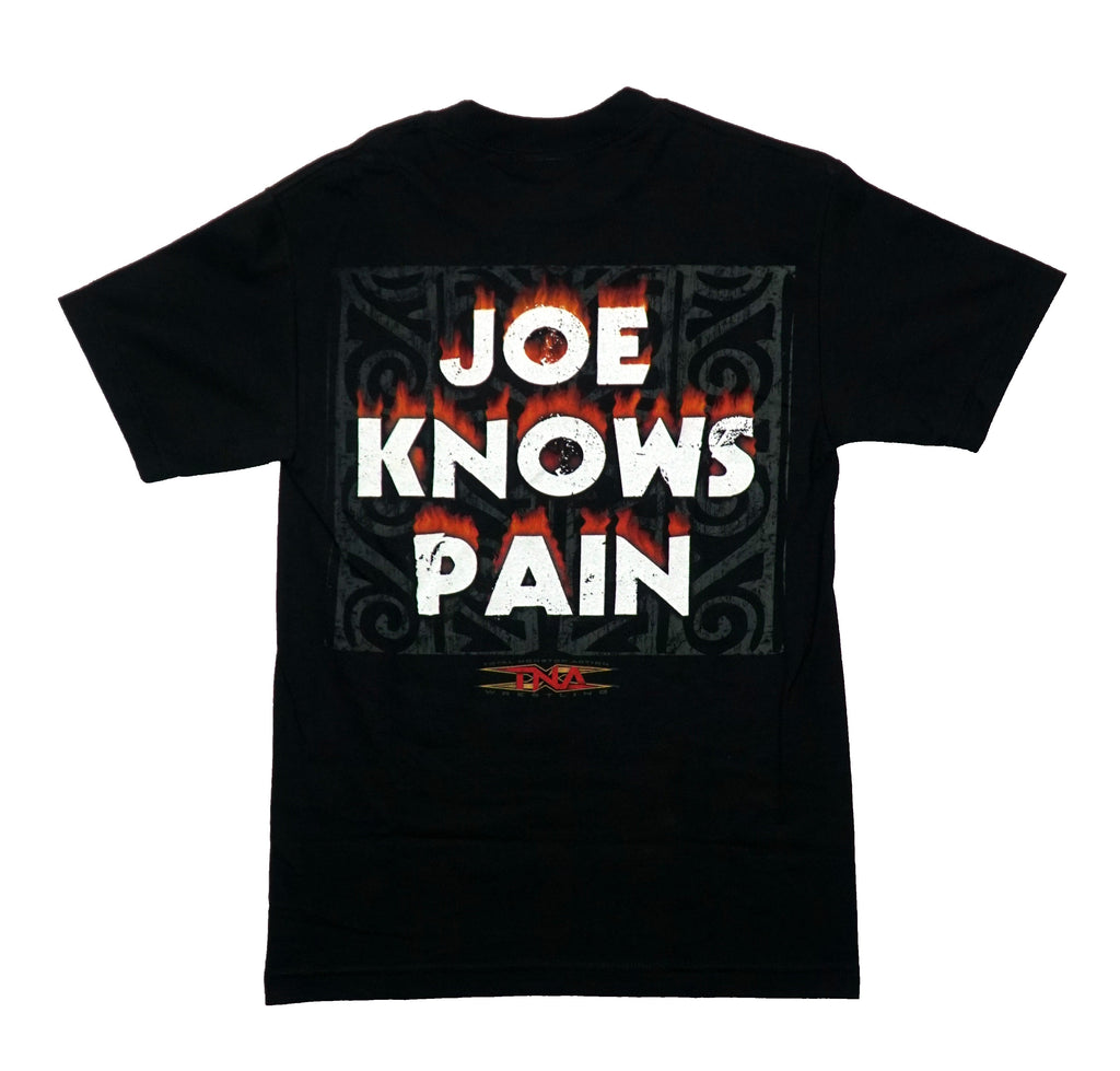 TNA Wrestling Samoa Joe Logo Front Joe Knows Pain Back T-Shirts, Hoodie, Sweatshirt