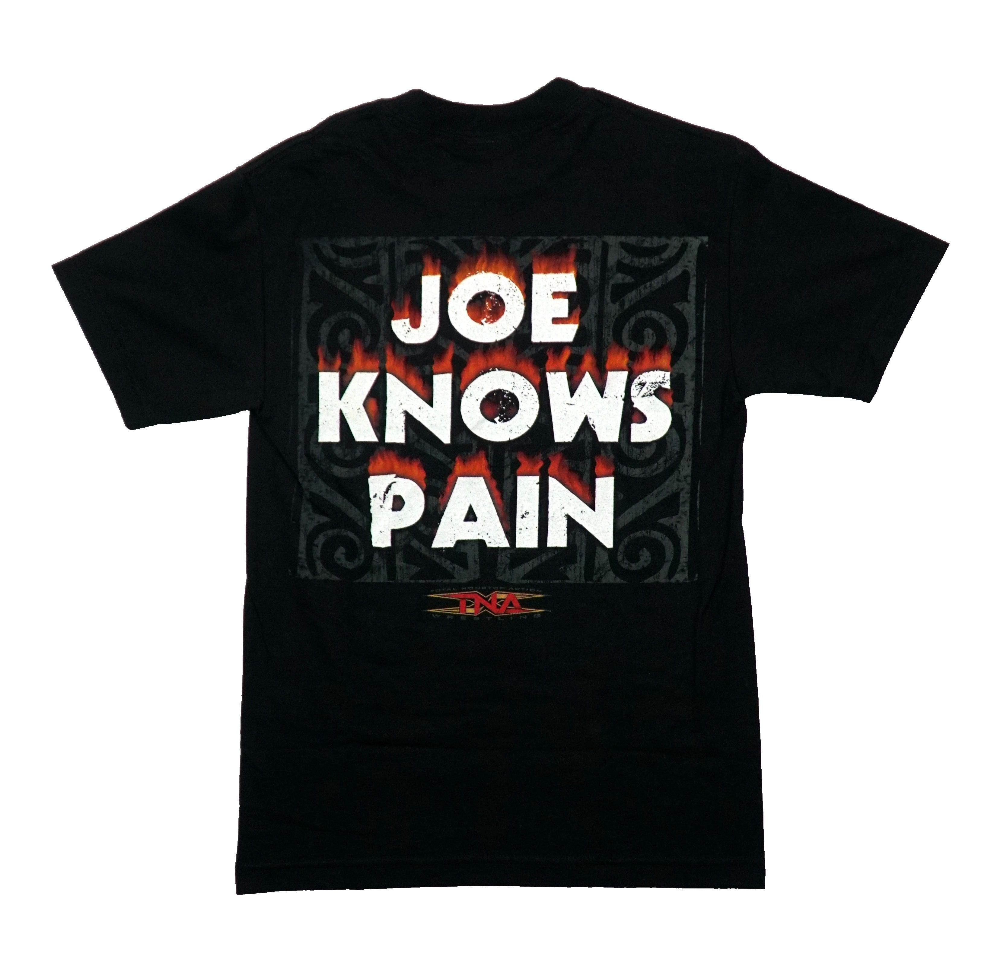 TNA Wrestling Samoa Joe Logo Front Joe Knows Pain Back T-Shirts, Hoodie, Sweatshirt