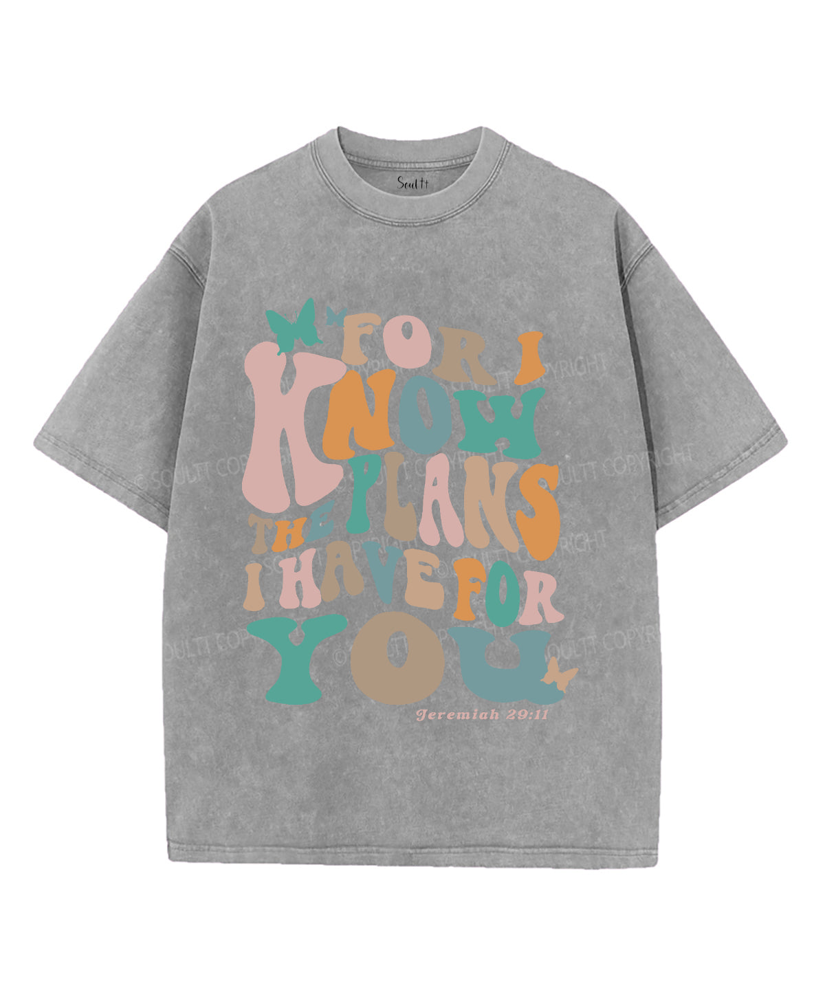 The Plan I Have For You Unisex Washed Christian T-shirt Hoodie, Sweatshirt | CiraTrend.com (Image 2)