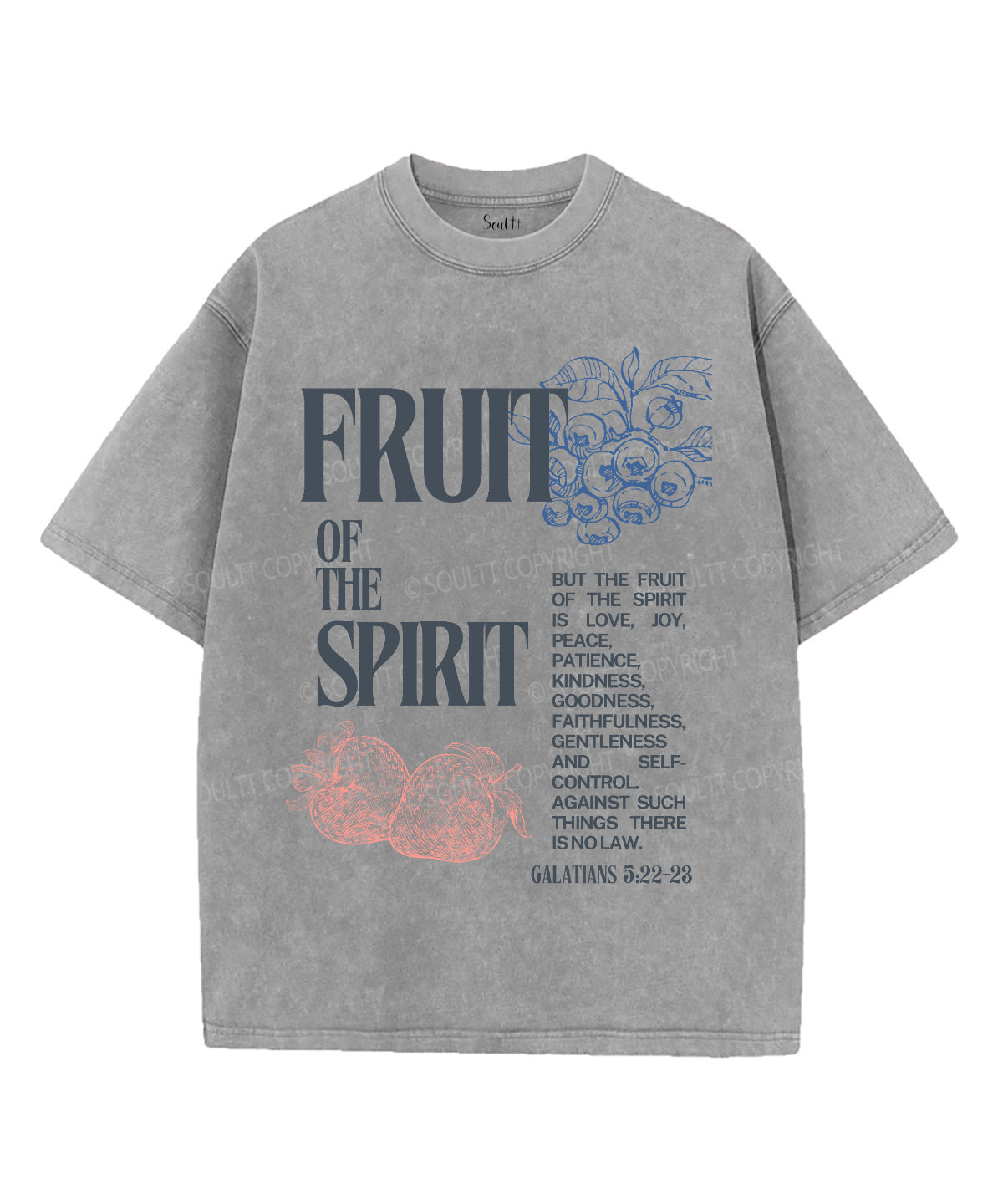 Fruit Spirit Washed Christian Style014 T-Shirts, Hoodie, Sweatshirt