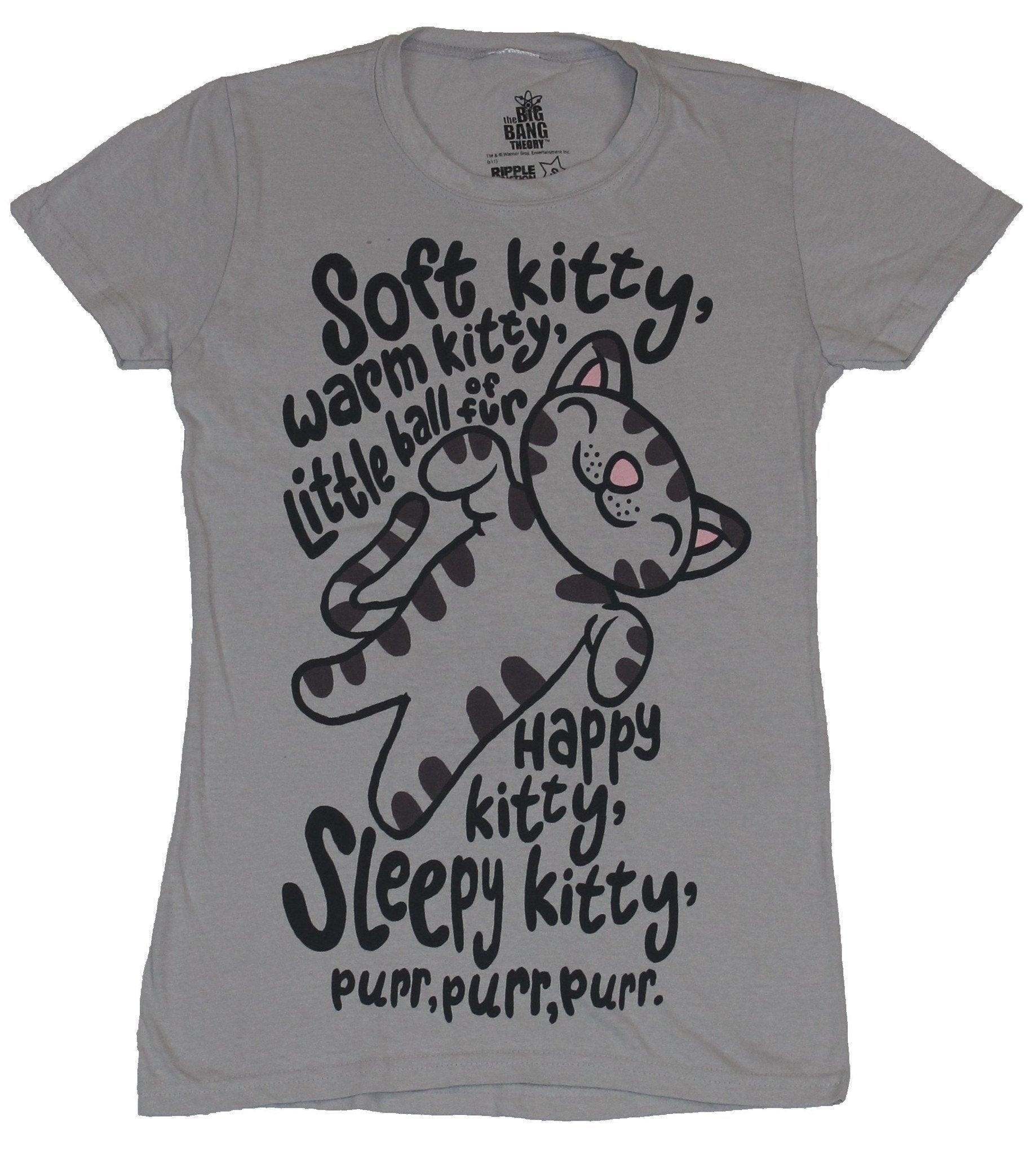 Big Bang Theory Juniors Soft Kitty Warm Kitty Ball Fur T-Shirts, Hoodie, Sweatshirt