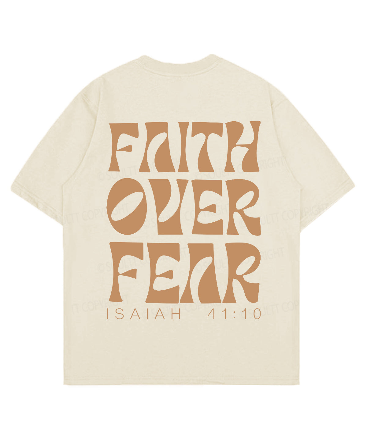 Faith Over Fear Double Sided Cotton Christian T-Shirts, Hoodie, Sweatshirt