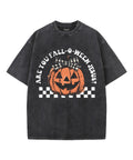 Halloween Pumpkin Unisex Washed Christian T-shirt Hoodie, Sweatshirt | CiraTrend.com (Image 1)