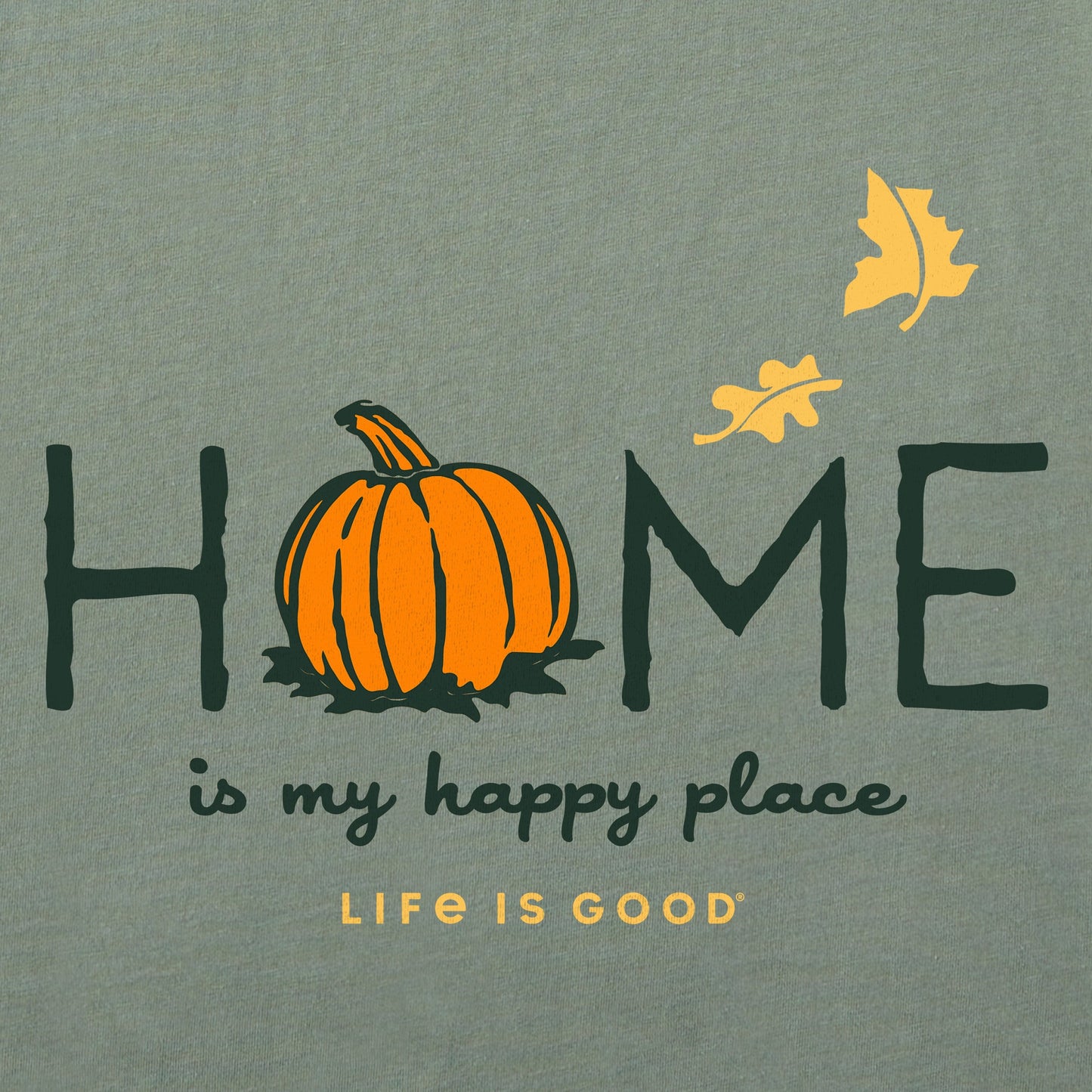 Women's Home is my Happy Place Fall Short Sleeve Crusher Tee