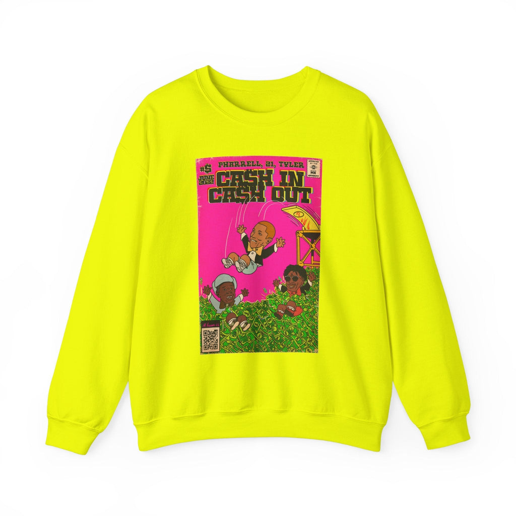 Cash In Cash Out - Unisex Heavy BlendÃ¢â€žÂ¢ Crewneck Sweatshirt T-Shirts, Hoodie | CiraTrend.com (Image 1)
