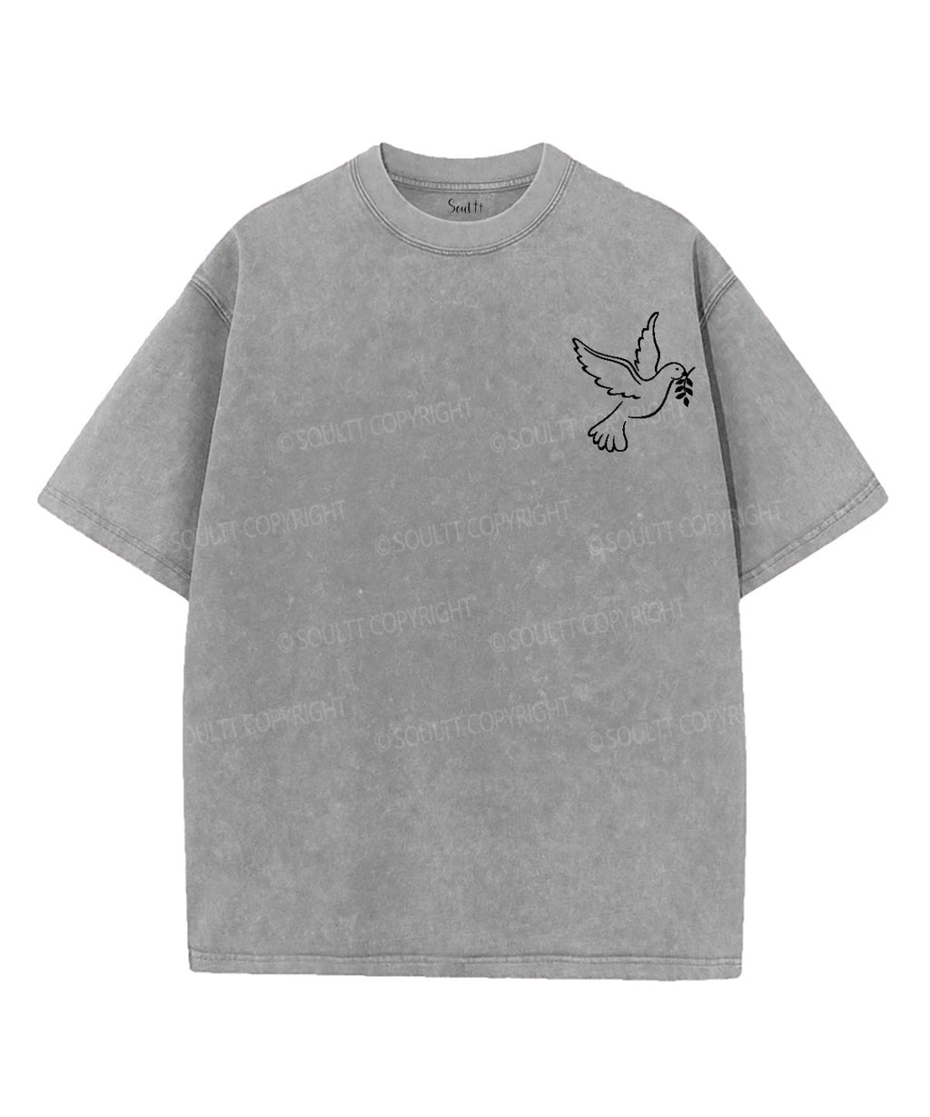 All Joy+Peace Double Sided Unisex Washed Christian T-shirt Hoodie, Sweatshirt | CiraTrend.com (Image 4)